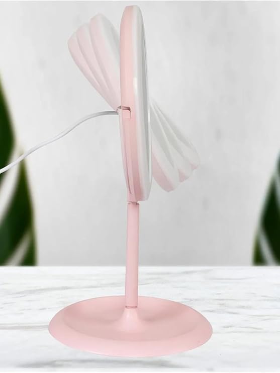 Chermik White Touch Led Lighted Usb Li Round Table Top Makeup Mirror Makeup Mirror Led