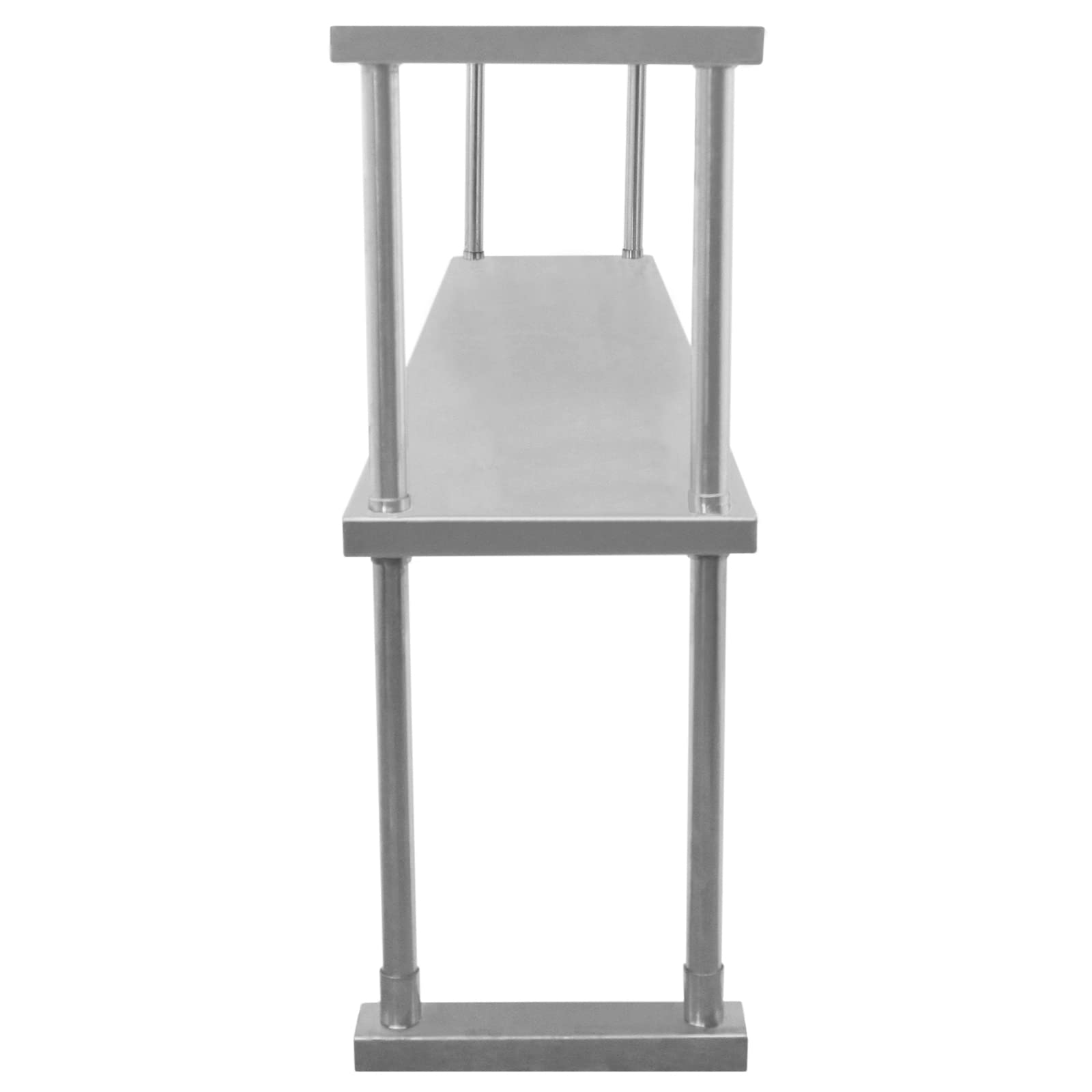 Kukoo - Ripiano con Mensole per Tavolo in Acciaio Inox da Cucina Ristorante, Acciaio Inossidabile Resistente alla Corrosione per Albergo Bar Hotel Catering Pub Largo - Doppia - 150cm