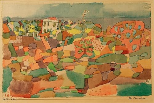 Tableau Paul Klee Bei Taormina pour decorer un mur vide grande affiche sur toile 60x90cm