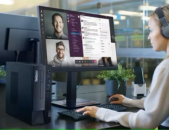 Lenovo ThinkCentre Neo 50s SFF Business Desktop Computer 12th Gen Intel 12-Core i7-12700 up to 4.9GHz| 32GB RAM | 1TB SSD + 1TB HDD | DisplayPorts | HDMI | RJ45 | USB Type-C