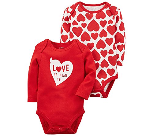 Bodys Carter's Saint-Valentin anti irritation pour changer facilement la couche de bébé