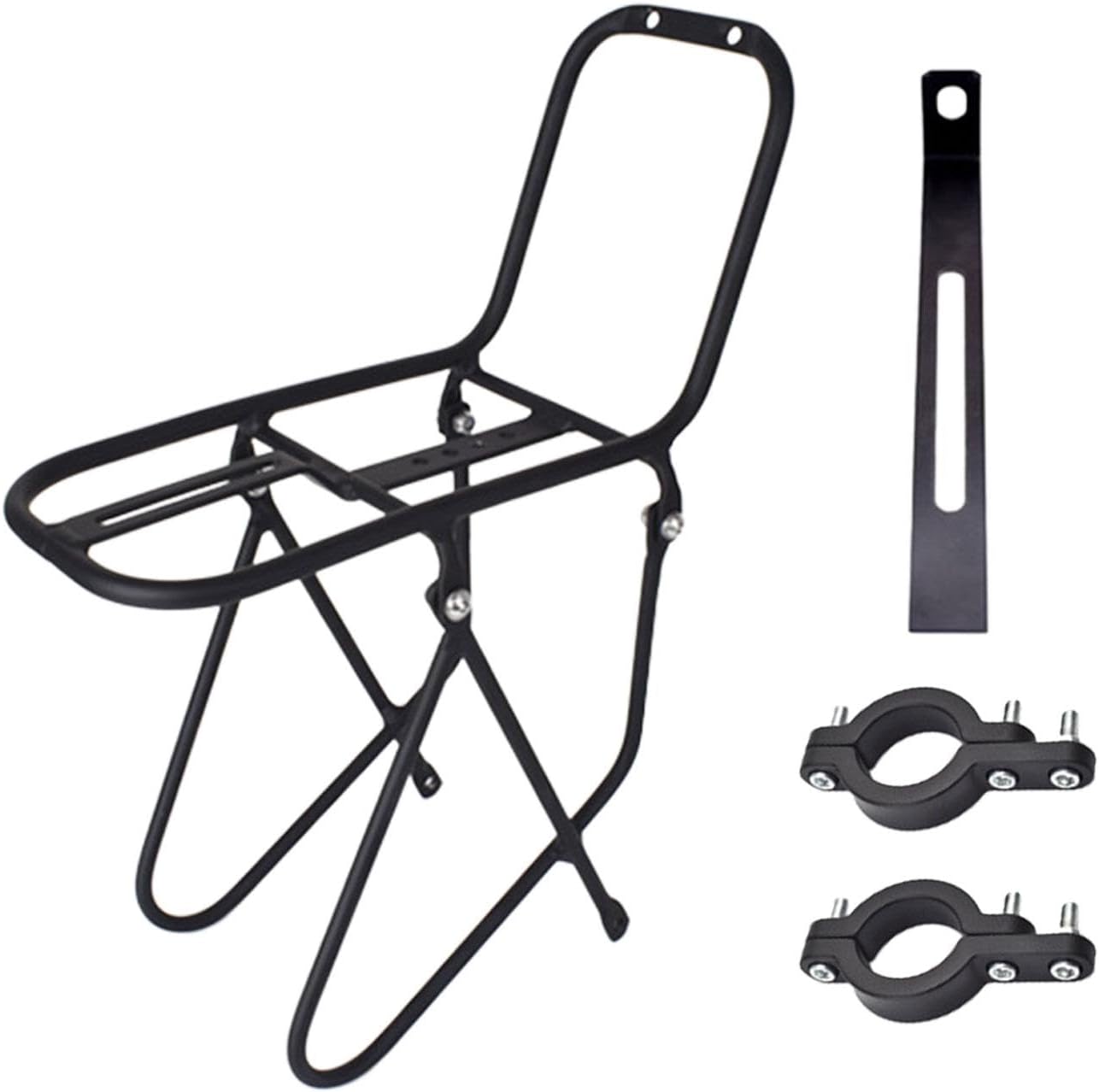 Amazon.com : kowaku Bike Front Rack Carrier Luggage Shelf Cargo Pannier ...