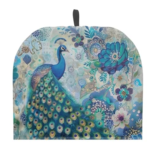 Image of Peacock Tea Cozy for Teapot Insulated Boho Tea Cosy for Teapot Home Decoration Bohemia Tea Cozies Kitchen Accessory Tea Pot Cozy for Keeping Warm