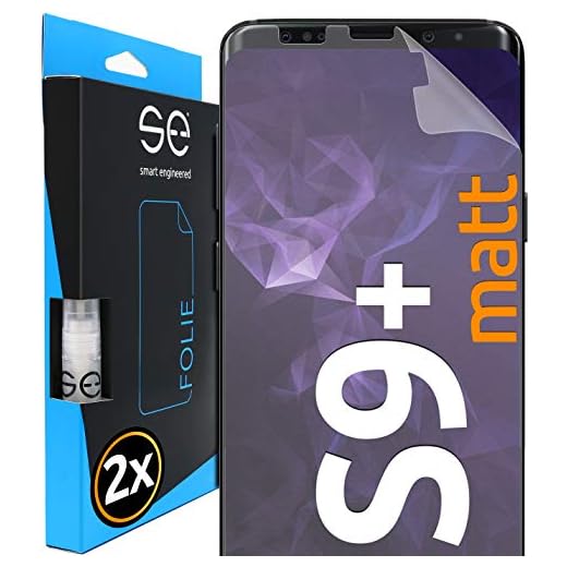 2 x 3D Skärmskydd för Samsung Galaxy S9 Plus [smart engineered] - Skyddsfilm, anti reflektion, matt , skyddsfall vänliga, fodralvänligt