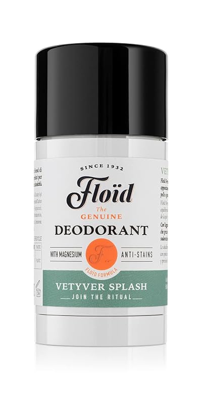 Desodorante em bastão Floïd Vetyver Splash com magnésio, 75 mL
