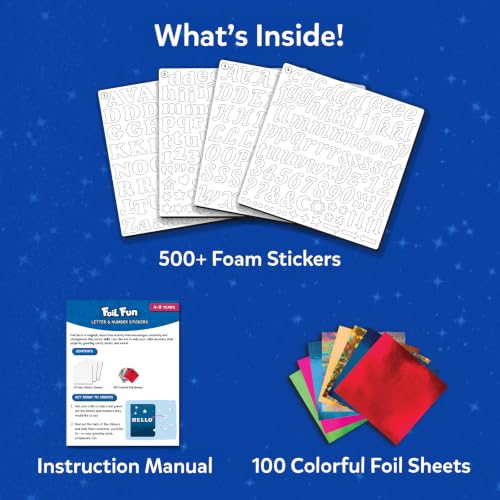 Image of Skillmatics Foil Fun - Letter & Number Stickers, Mess-Free Art