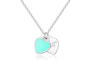 Tiffany Inspired Double Heart Silver Pendant Necklace: A Symbol of Eternal Love