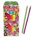 eeBoo Fluorescent Colored Pencils, Butterfly, Set of 12