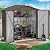 DWVO 6x4ft Metal Outdoor Storage Shed, Waterproof Tool Shed Heavy-Duty Storage Unit with Lockable Door and Vents, Ideal for Bicycles, Tools, Lawnmowers, Backyards, Patios, Lawns - Brown