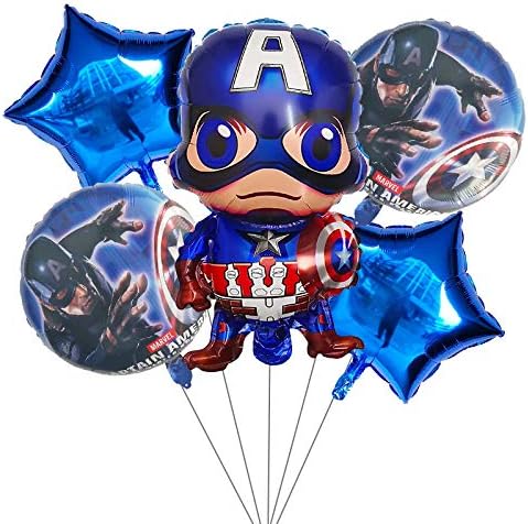 BCD-PRO 4 Sets of Superheros Foil Balloons for Boy Girl Kids Birthday Party Supplies Decoration (20PCS)