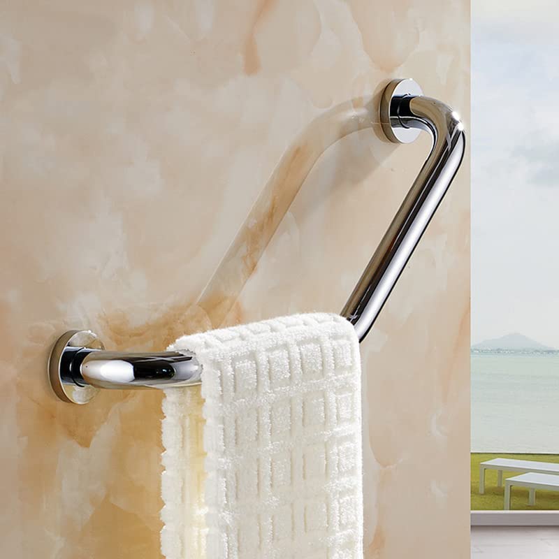 Asidero Ducha,Asidero BañO agarraderas baño para Barra de agarre de acero de 50cm, manija de riel de seguridad for baño con soporte for toalla y jabón, pasamanos de ayuda for personas mayores y discap