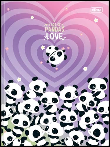 Kit de Caderno, Brochura Universitário, Capa Dura, Lovely Friend, 80 Folhas, Tilibra, Pacote com 5 U