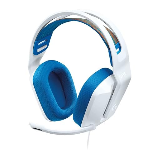 Logitech G335 Wired Gaming Headset, with Microphone, 3.5Mm Audio Jack, Comfortable Memory Foam Earpads, Lightweight, Compatible with Pc, PlayStation, Xbox, Nintendo Switch - White