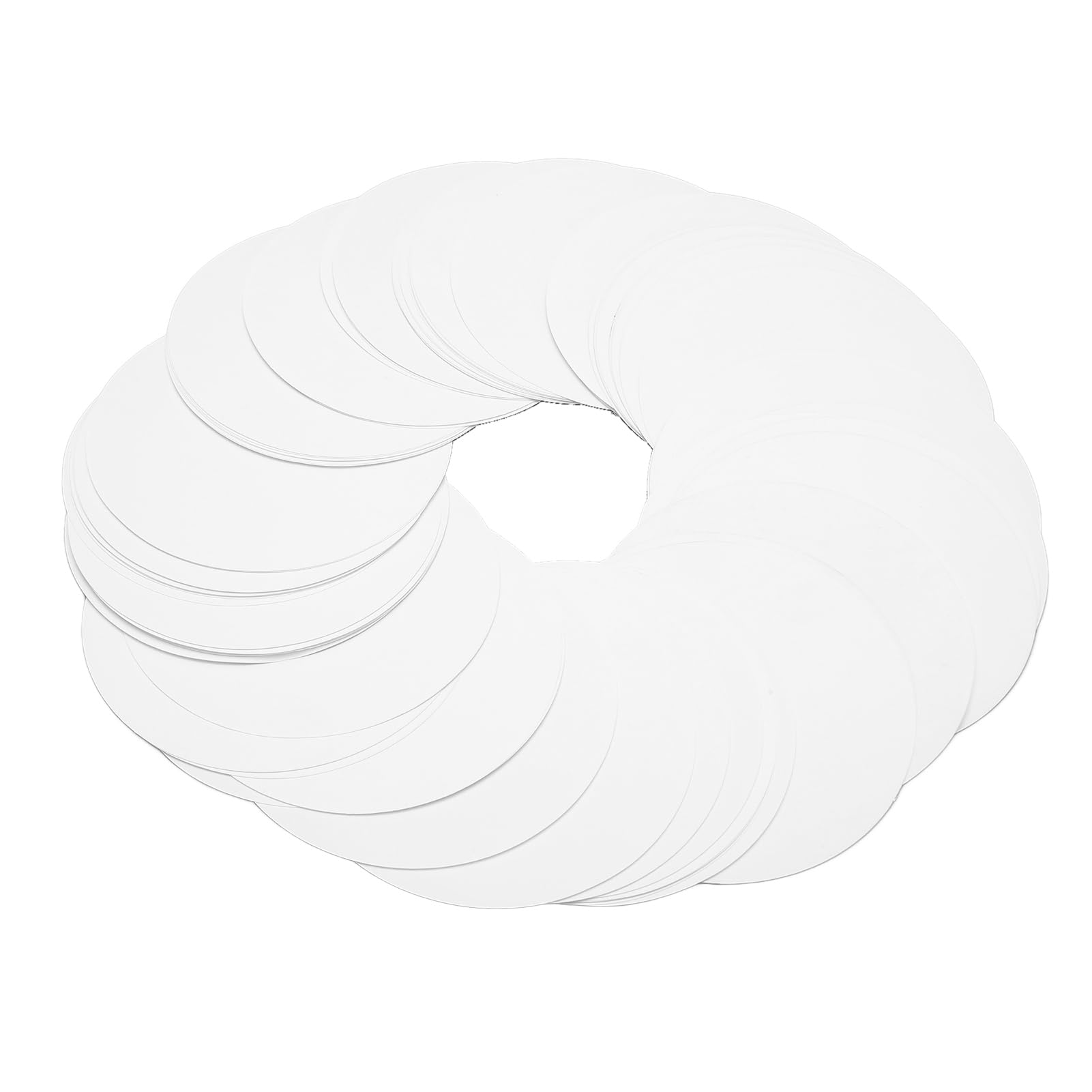 100Pcs White Circle Paper - Image 4