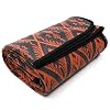 PuTian Merino Wool Blanket – 4 lbs Warm, Thick, Washable, Large 87″ x 63″ Throw for Outdoors, Camping,Couch, Bed, Travel-Super Soft Wool Blanket- Bohemia Orange