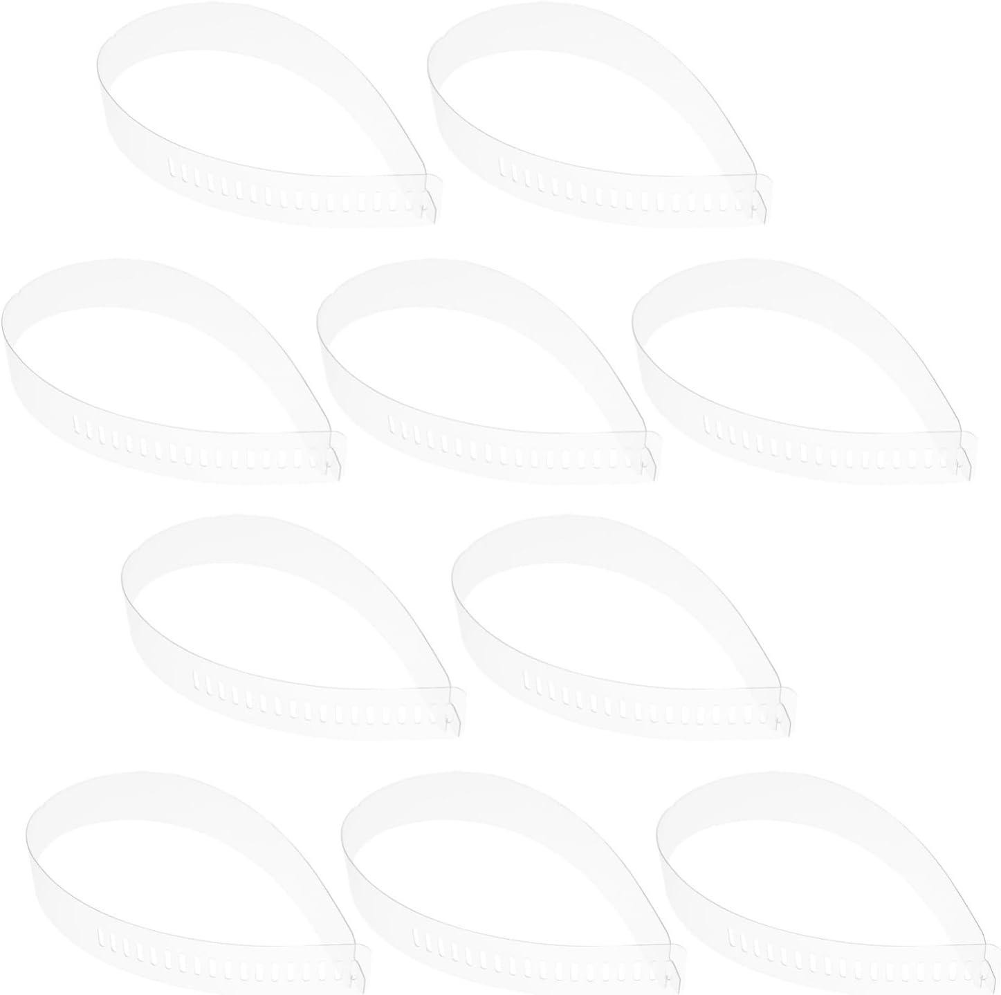 100pcs Plastic Collar Strips Fixing Strips for Shirt Collars for Men Women Shirts