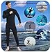 Lemorecn Men’s Surfing Wetsuit Super Stretch Neoprene 4/3mm Chest Zip Full Wetsuit for Men(MC0401-M)