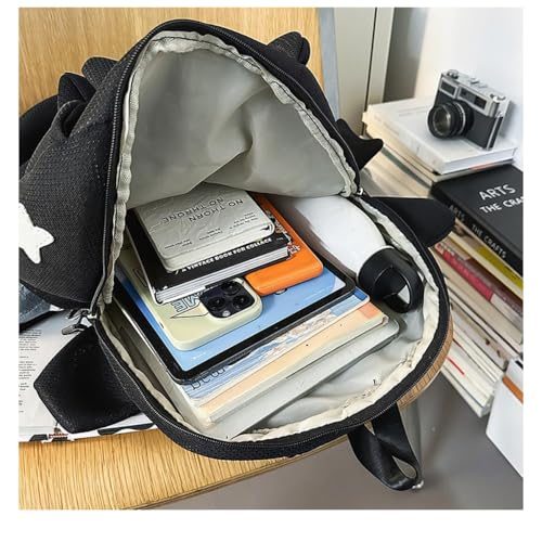 17-inch men's Halloween funny shark backpack, business travel shark mouth laptop backpack (black,17.3in)2