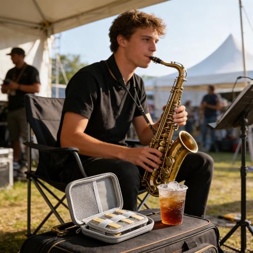 Tenor Sax Reed Case | Waterproof Sealed Holder,Bassoon Reed Case,for Musicians Family Friends Enthusiast Holiday Celebration Home Travel Trips