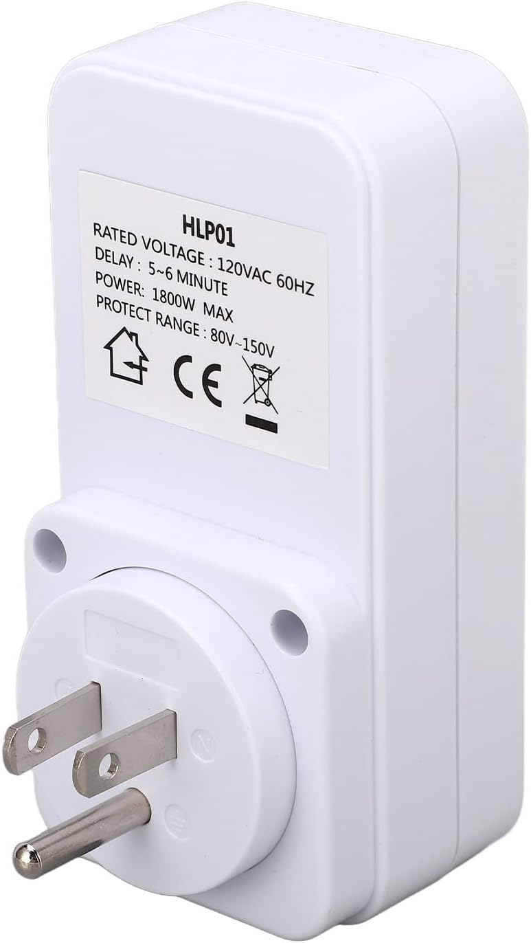 Voltage Protector Electric Refrigerator Protector Socket, Voltage Protector 3 Prong Power Outlet Voltage Protector Multifunctional for Refrigerator Washing Machine Socket