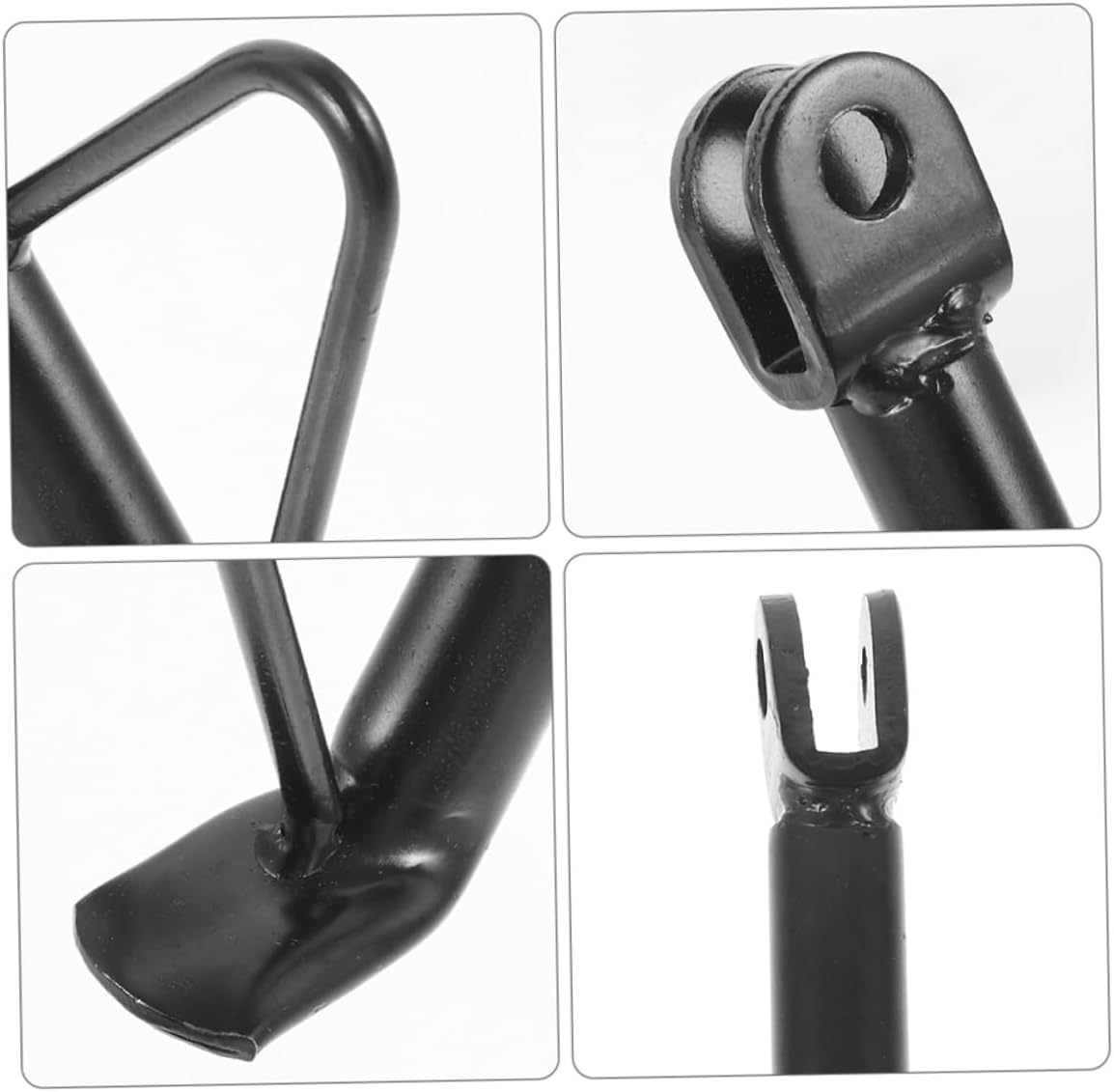 2 Sets Motorcycle Kickstand Side Support, Metal Side Stand