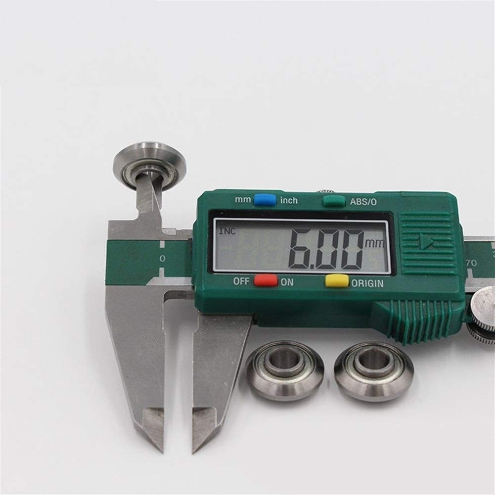 WWBR-Repair Kits 10Pcs Computer Embroidery Machine Parts 5x17.6x7.5mm 6x17.6x7.5mm Flying Saucer Bearing Dishing Pulley Guide Bearings (Size : B 6x17.6x7.5mm)