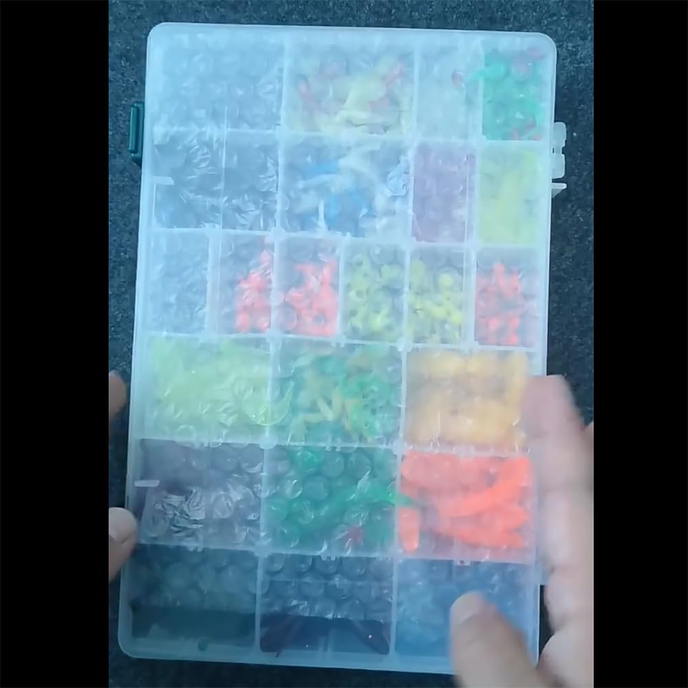 Appâts de pêche, Kits de leurres de pêche en eau de surface, leurre souple combiné avec hameçon à tête plombée, accessoires de pêche, kit d'appâts for la pêche en eau douce et en eau salée, y compris