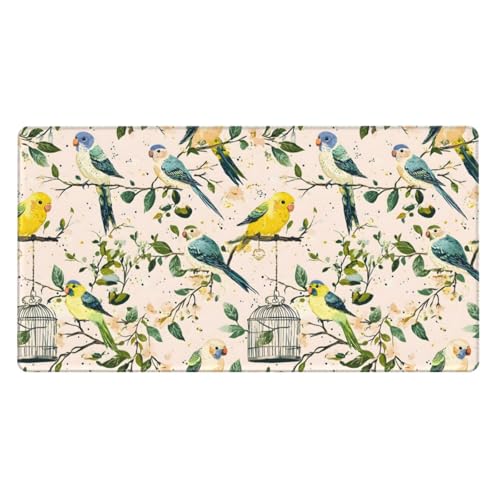 Grand tapis de souris de jeu à base en caoutchouc stable et bords cousus