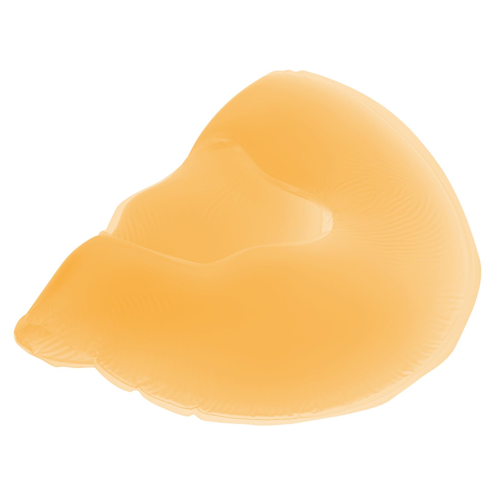 Coussin Facial en Silicone Orange Confortable Appui Face Bas pour Spa et Centres, pour Massages et Soins du Visage