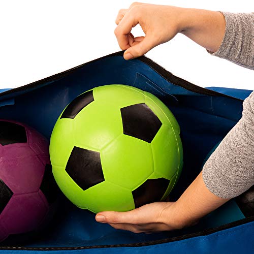 image for Crown Sporting Goods Soccer Gym Bag - Durable Blue Sports Duffel Bag w