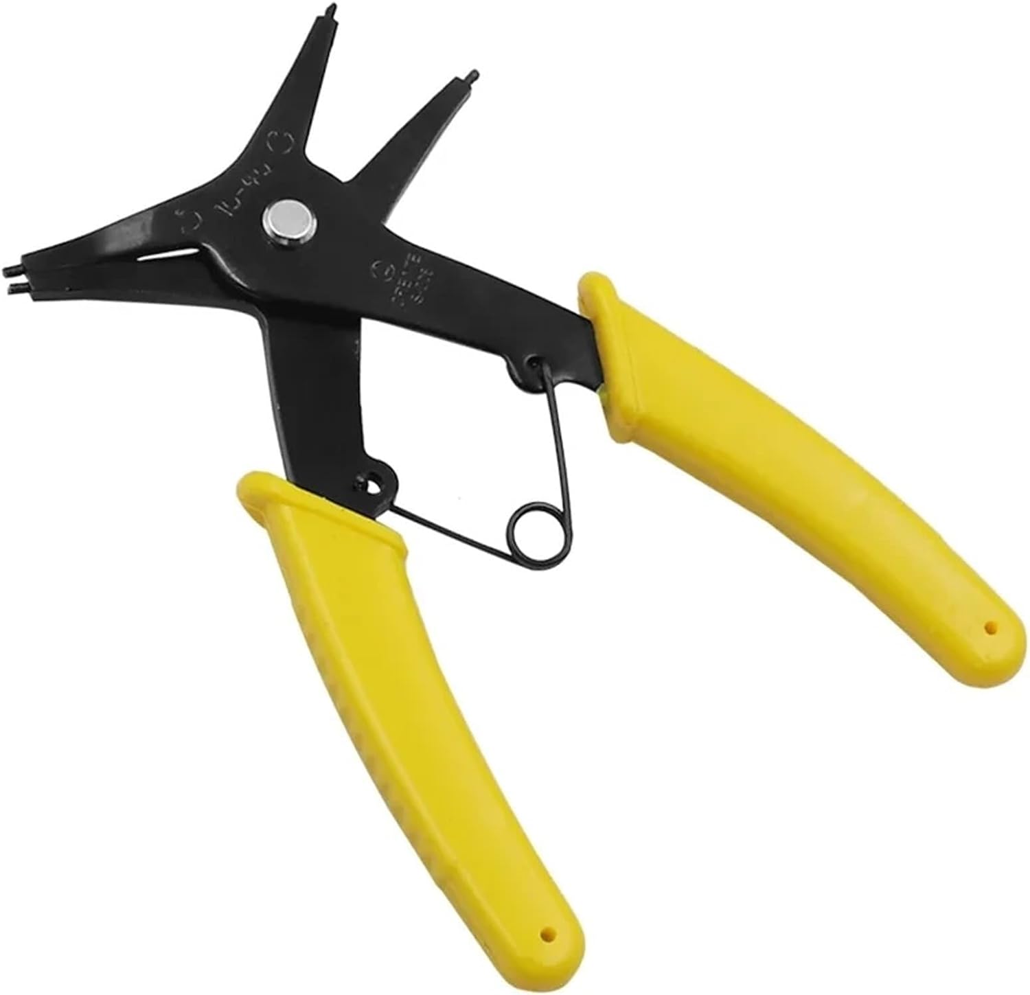 1pc Internal And External Spring-loaded Pliers Dual-purpose Snap Rings 2-In-1 Mounting And Dismounting Hardware