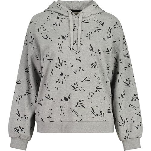Maloja Damen SaanersM. Hoodie, Grey Melange leafdots, M