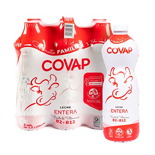 Lacteos Covap Leche Entera 6 x 1,5 L