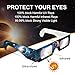 Solar Eclipse Glasses AAS Approved 2024,6 Pack Solar Eclipse Glasses for Direct Sun Viewing-ISO 12312-2:2015(E) & CE Certified(6 Pack)