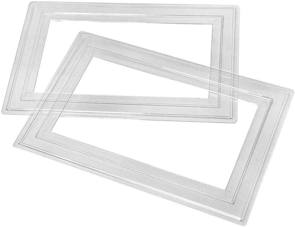 2 x Double Light Switch Finger Plates. Clear Plastic. Amazon.co.uk