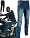 Produktbild TEXPEED Motorradhose mit Protektoren - Herren Motorrad schützende Jeans - Tapered Fit - CE Rüstung Schutz enthalten (EN 1621-1) - Blau: 6XL Taille/Lang Bein
