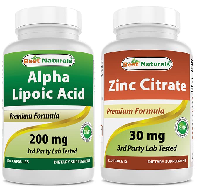 Amazon.com: Best Naturals Alpha Lipoic Acid 200 Mg & Zinc Citrate