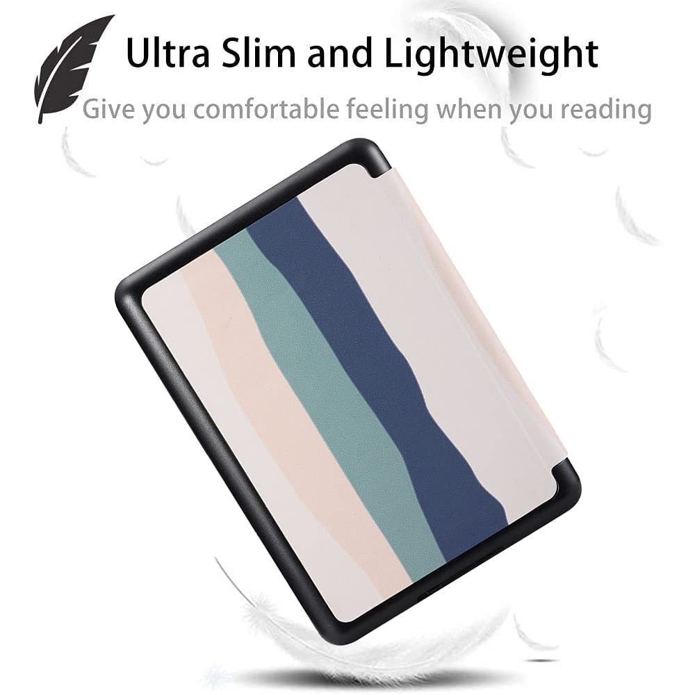 SCSVPN- Estuche para Kindle Paperwhite 10.ª generación 2018 con Correa de Mano, función de Encendido y Apagado automáticos, Funda Protectora Inteligente de Cuero sintético Delgado Solo Compatible con