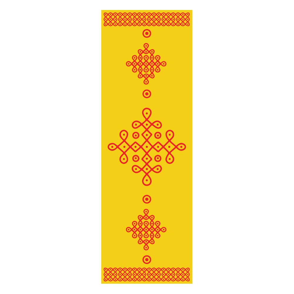 WorldAngle Traditional Step Door Entrance Indian Cultural Vinyl Self Adhesive Floor Rangoli Border Stickers for Diwali Dussera Festival Pooja Room PVC Waterproof Rangoli Stickers_Size_12x36 Inch_21 (B0BCZP8GVN) Amazon Price History, Amazon Price Tracker