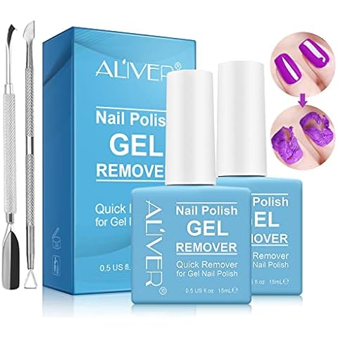 Removedor de Esmalte de Uñas Profesional (2 Pack) con Herramientas Cover
