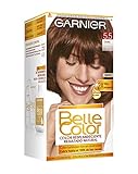 Hasta 100% cobertura de canas Garnier Belle Color Coloración de aspecto natural y cobertura completa de canas con aceite de germen de trigo - Caoba 5.5