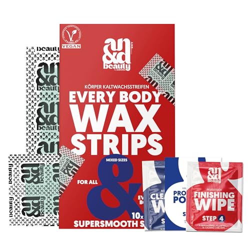Andmetics Körper Wachsstreifen für Damen & Herren