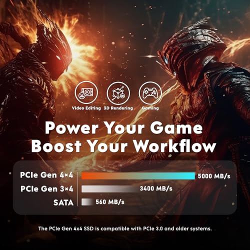 Image of LinkMore XE400 250GB M.2 2280 PCIe Gen 4X4 NVMe 1.4 Internal SSD, PS5 Compatible, Solid State Drive, Up to 4650MB /s for Latop and PC