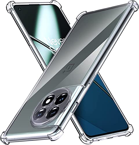 Image of for Back Case Cover Bumper Flexible Silicone Transparent Back Cover for OnePlus 11R - Transparent