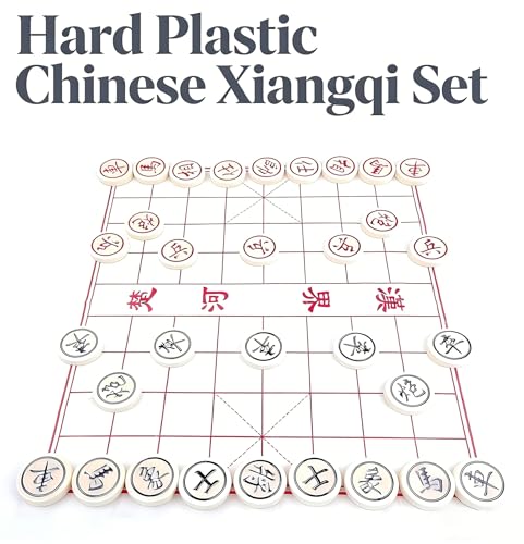 MAGIKON Set de Ajedrez Chino de Plástico duro con caja miniatura 5
