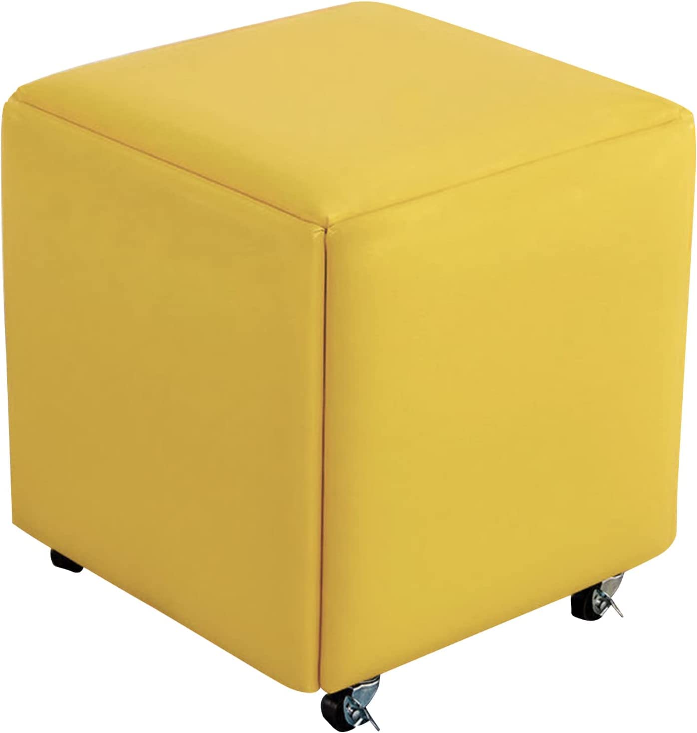 Tabourets empilables avec roues à capacité de charge élevée et cuir imperméable HJZZQH - 8