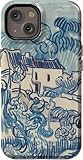 Casely iPhone 14 Case | Van Gogh | Landscape with Houses | Compatible with MagSafe | Essential Slim Dual-Layer Protective Case Design