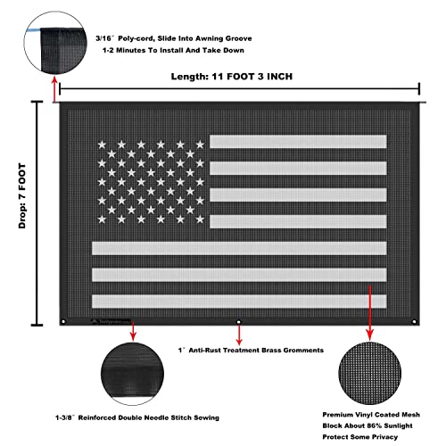 Image of RV Awning Mesh Sun Shade Screen for Motorhome Camper Trailer Sunshade