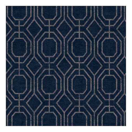 Superfresco Easy Luxe Geo Navy Wallpaper