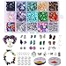 Produktbild Xiangmall 1017 Unregelmäßige Splitter Perlen Natürlicher Edelstein Basteln Schmuck Bastelset Erwachsene mit Distanzperlen Bhrhaken Biegeringe Kristalllinie DIY Armband Halskette Schmuck Herstellung